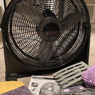 U20- 20â€ Fan, Shark steam cleaner and accessories