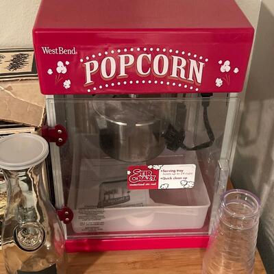 U24-Popcorn maker, punch bowl set, and extras