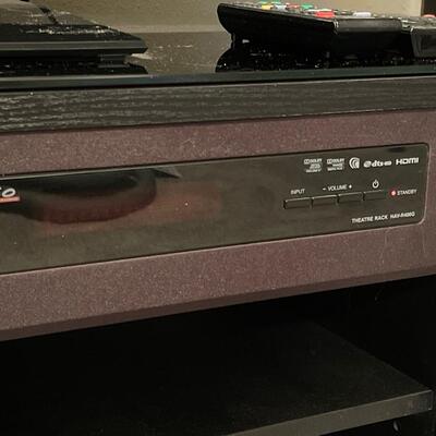 U28- 55â€ Sony TV with Blu-ray DVD player, with IGO Audio Home theater rack system