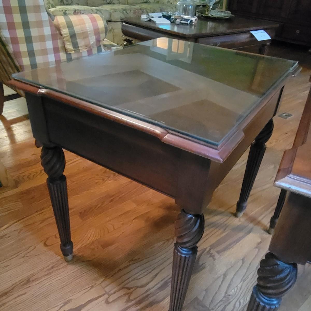 Pair of Ethan Allen SingleDrawer End Tables (LRDW)