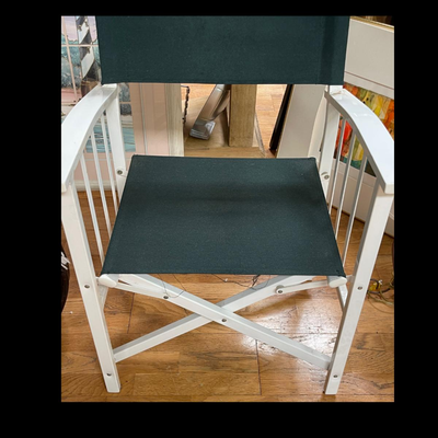 Metal and Canvas Fold Up Chair