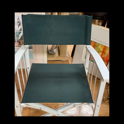 Metal and Canvas Fold Up Chair