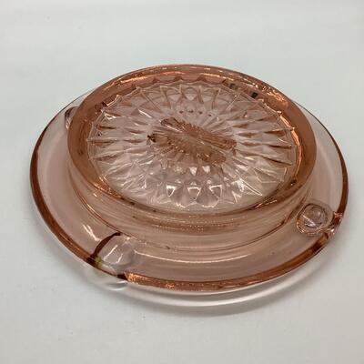 Rose glass ashtray