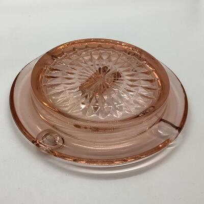 Rose glass ashtray