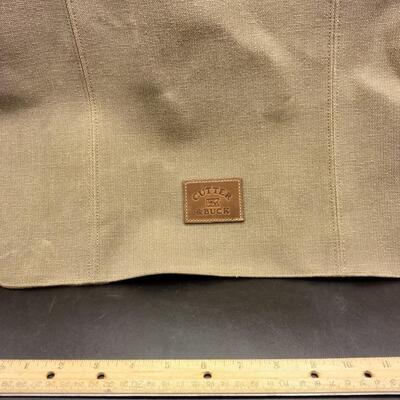11 - Canvas Leather Messenger Bag