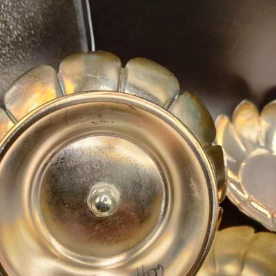 15 - Reed & Barton Lotus Silverplate centerpiece set