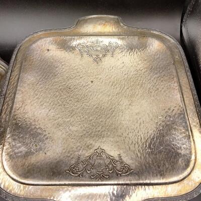 22 - 2 silverplate trays