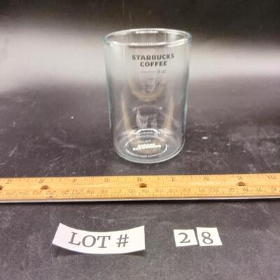 28 - Starbucks glass cup