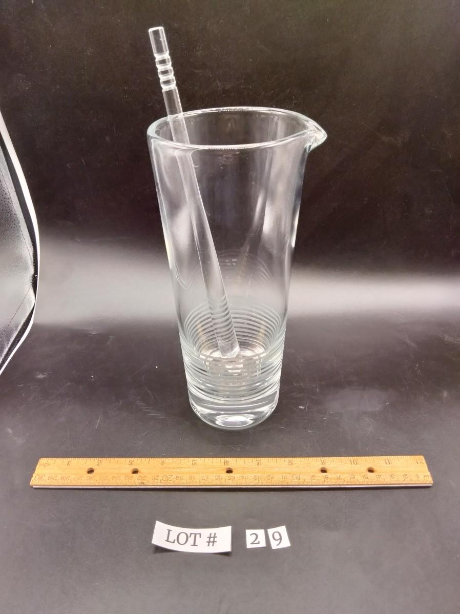 29 Crystal mixing pitcher with stick