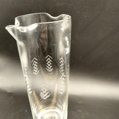 30 - vintage glass mixer with stick