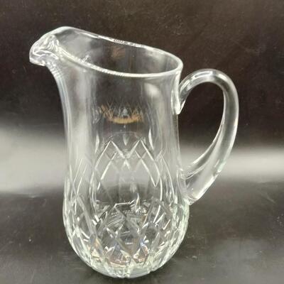 34 - block crystal pitcher