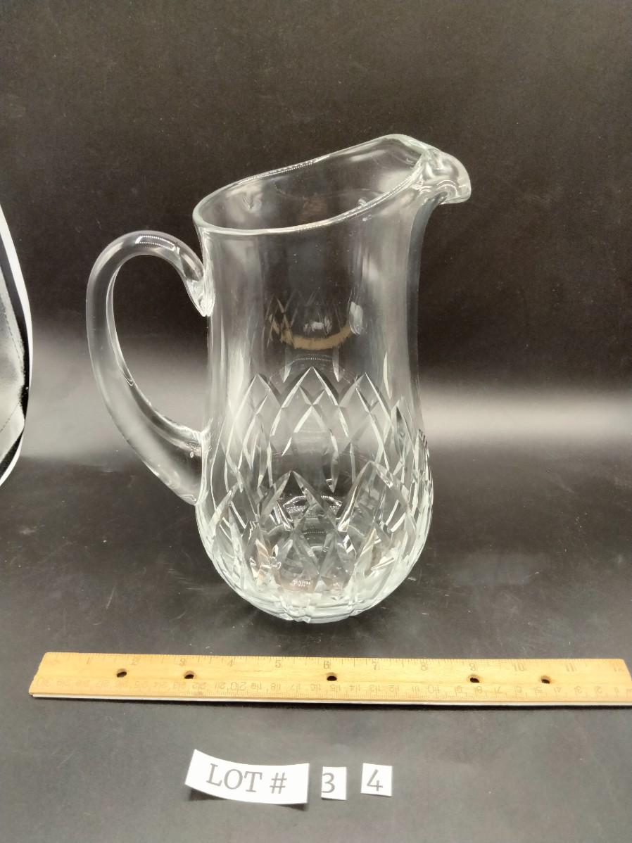 34 block crystal pitcher