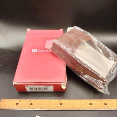 38 - leather memo holder