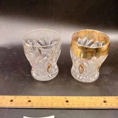 41 - Antique glass cups