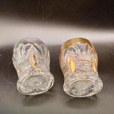 41 - Antique glass cups