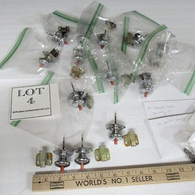 Interesting Vintage Kitchen Door Knobs and Hardware, Set of 13 With Screws