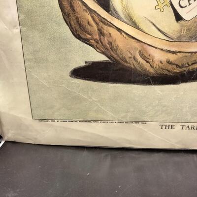 47 - antique political cartoon