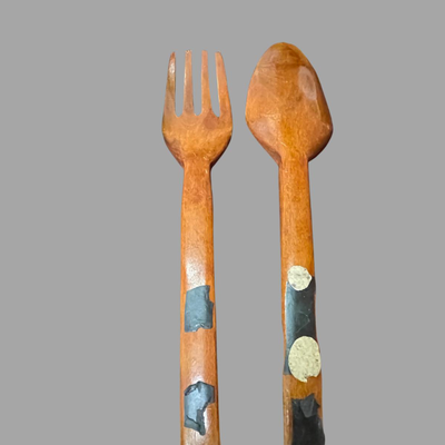 Vintage Decorated Wooden Spoons
