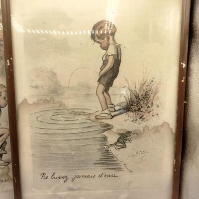 52 - antique french prints