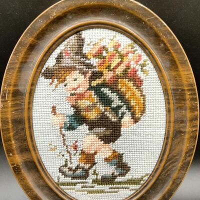 53 - framed cross-stitch