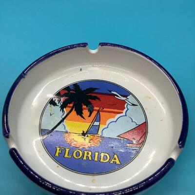Florida sailboat ashtray