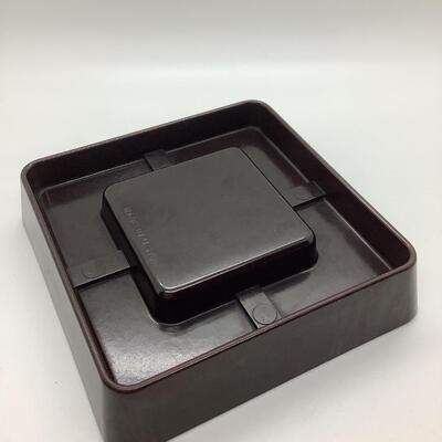 Brown square ashtray