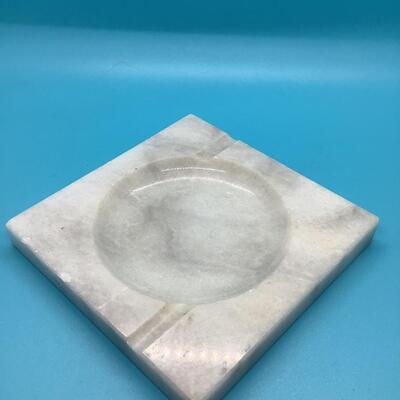 Marble square ashtray