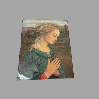 Madonna with Child Wood Wall Plaque