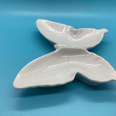 White butterfly ashtray