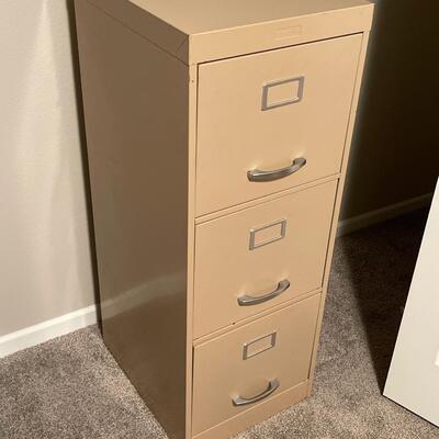 U48- Three drawer file cabinet