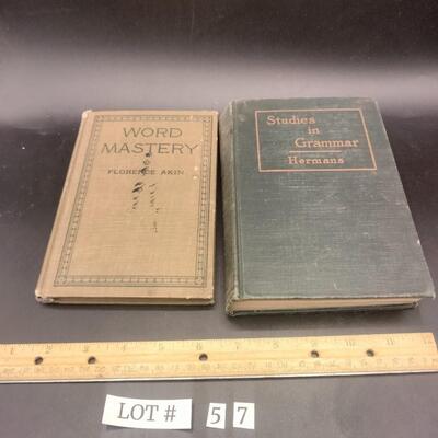 57 - 2 antique books