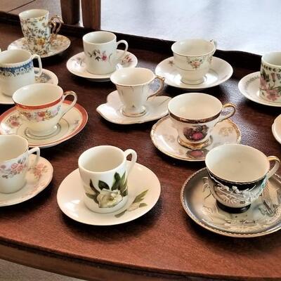Lot #64  Lot of Demi-tasse Cups and Saucers