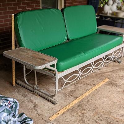 MCM Aluminum Glider with Cushions