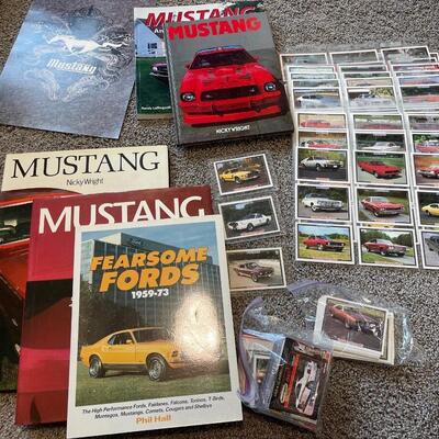 M53-Mustang books, paper poster, collector cards