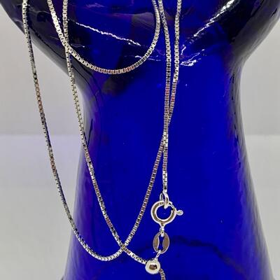 LOTJ111: 925 Italy Sterling Silver Adjustable Length Chain
