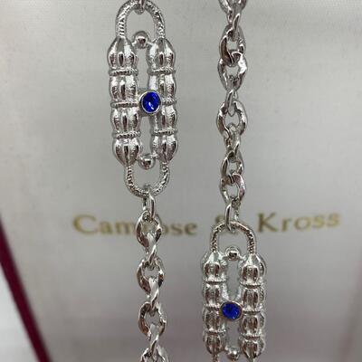 LOTJ 114: Camrose & Kross Pair of Layering Jacqueline Kennedy Silver Tone Necklaces