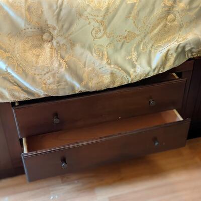 Minimally Used Queen Bed with Frame and Bedding