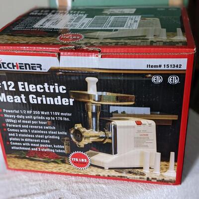 NIB Kitchener #12 Electric Meat Grinder