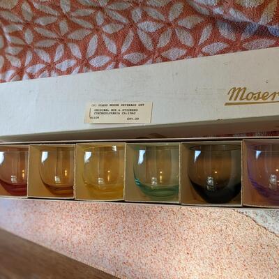 Gorgeous Set of 6 Crystal Moser Glasses, Czech