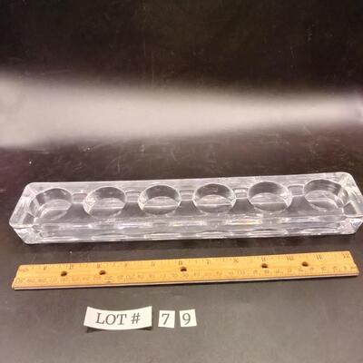 79 - glass tealite holder