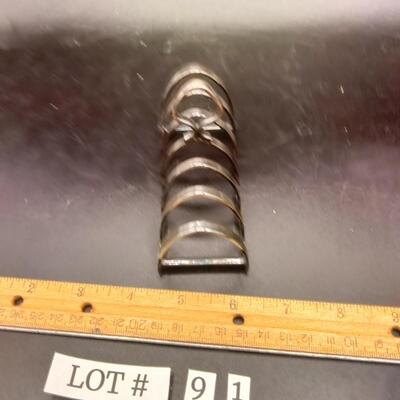 91 - vintage silverplate toast holder