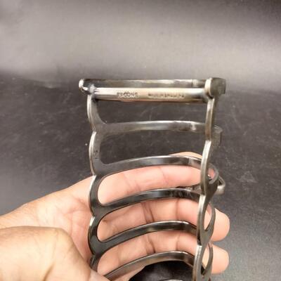 91 - vintage silverplate toast holder