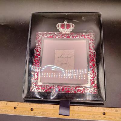 92 - enameled photo  frame