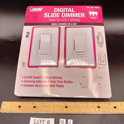 94 - 2 digital slide dimmer switches