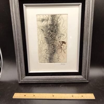 113 - Artist signed etching print