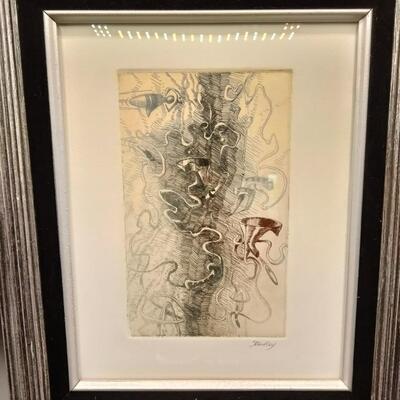 113 - Artist signed etching print