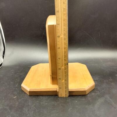 124 - Wooden bookends