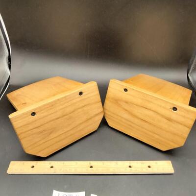 124 - Wooden bookends
