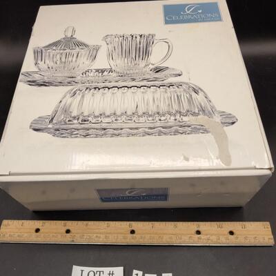 125 - Mikasa glass hostess set