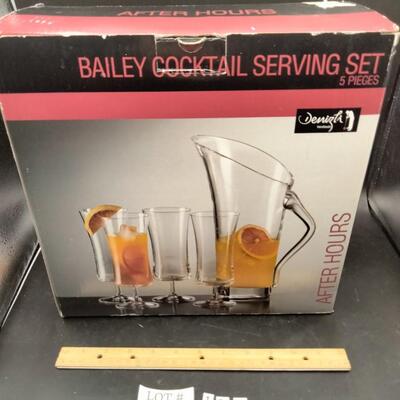 126 - pitcher and glass set